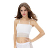Fashion Women Lace Strap Wrapped Chest Shirt Tank Crop Top White