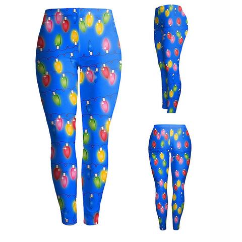 Fashion Women Lady Skinny Christmas Printed Stretchy Pants Leggings