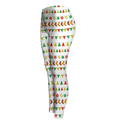 Fashion Women Lady Skinny Christmas Printed Stretchy Pants Leggings