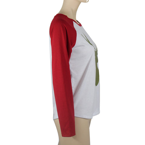 Fashion Women Casual Long Sleeve Print Sweatshirt Tops Shirt
