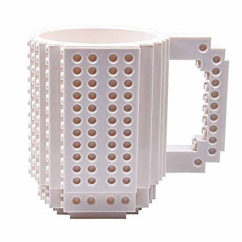 Creative DIY Build-on Brick Mug Lego Style Puzzle Mugs, Building Blocks Coffee Mug