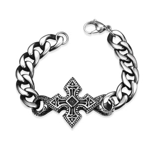Mini Stainless Steel Cross Bracelet